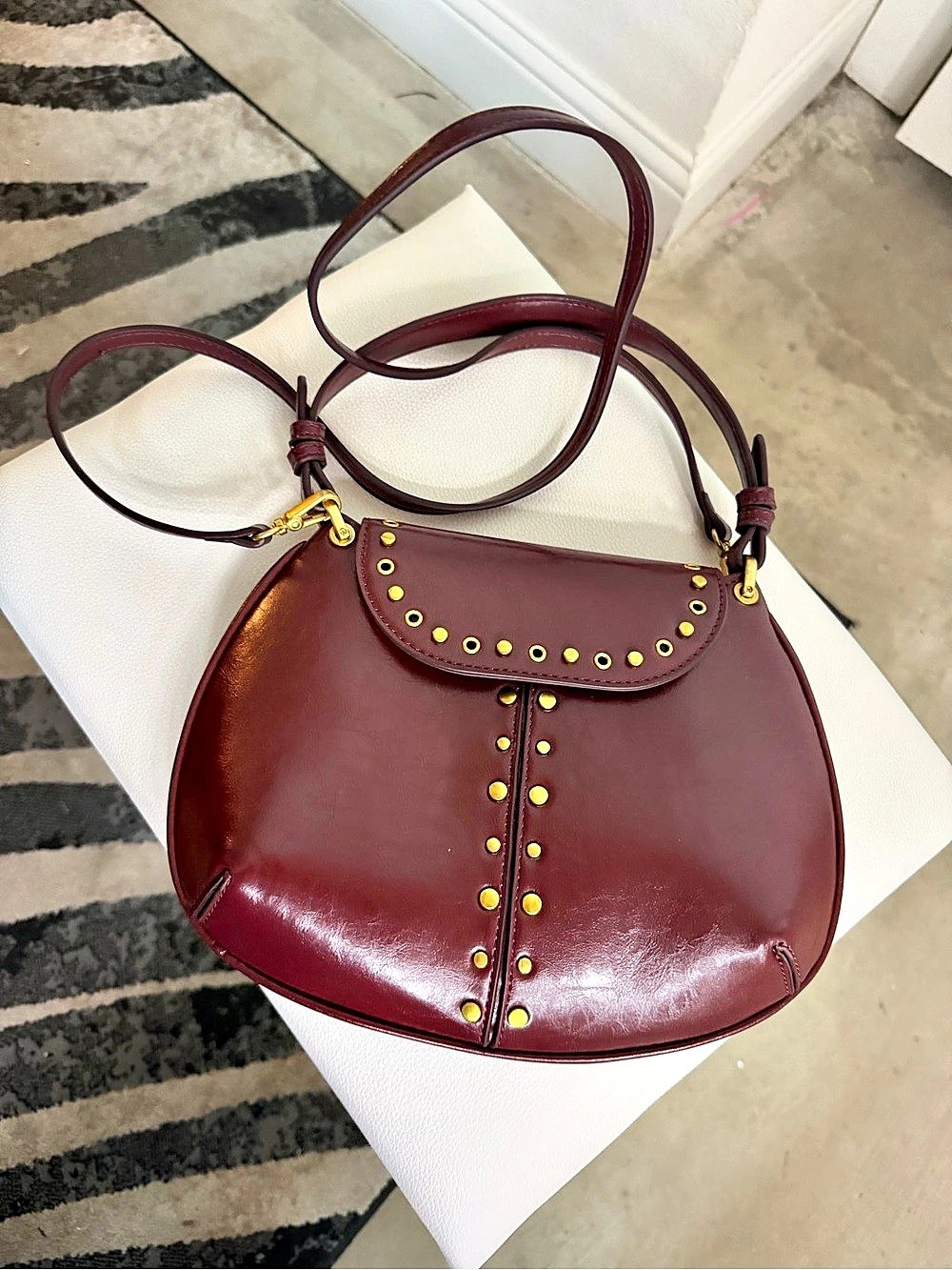 Zara Studded Shoulder Bag